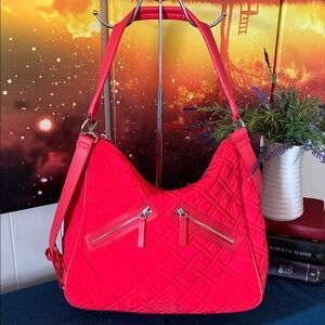 Vera Bradley Red Quilted Shoulder Bag